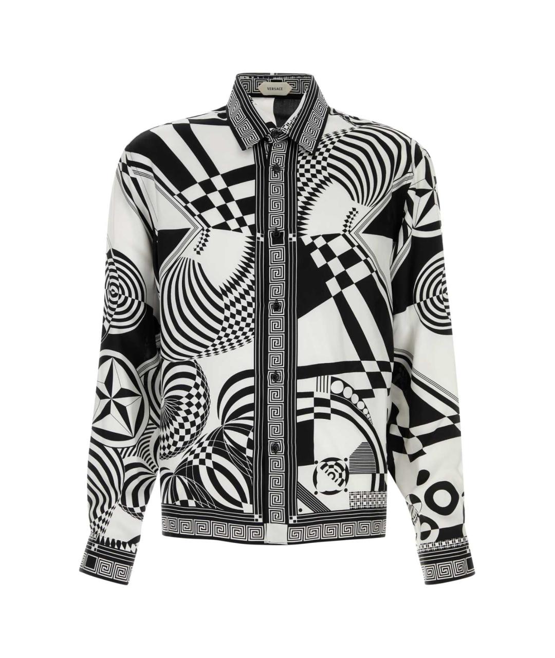 VERSACE Мульти шелковая кэжуал рубашка, фото 1