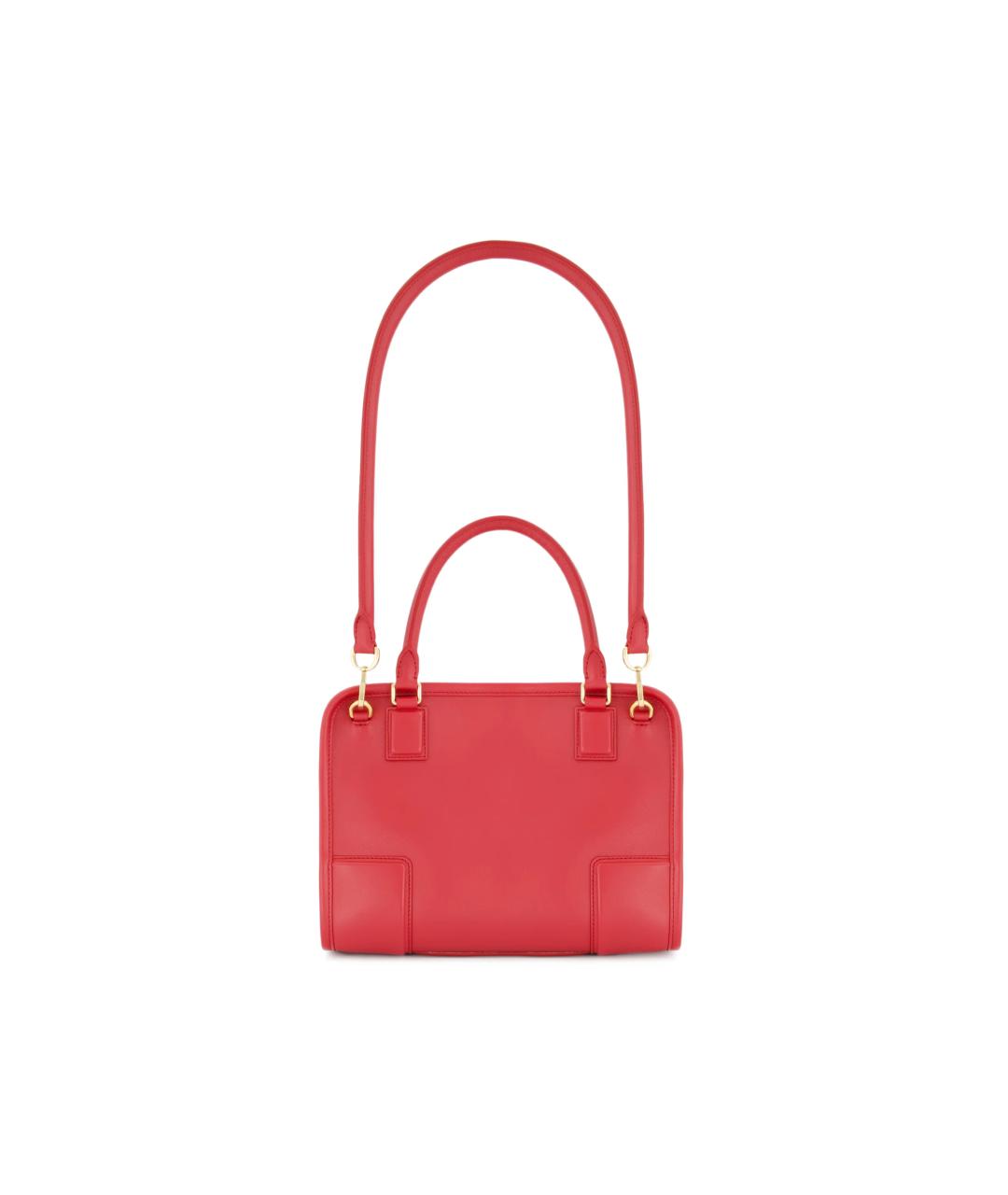 LOEWE Красная кожаная сумка тоут, фото 2