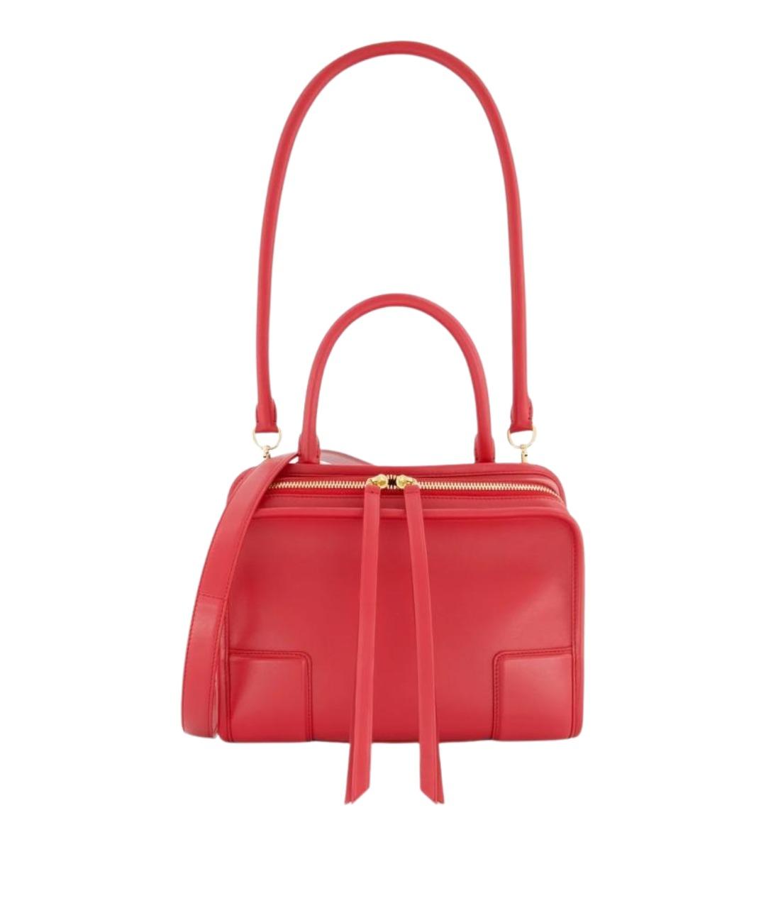 LOEWE Красная кожаная сумка тоут, фото 1