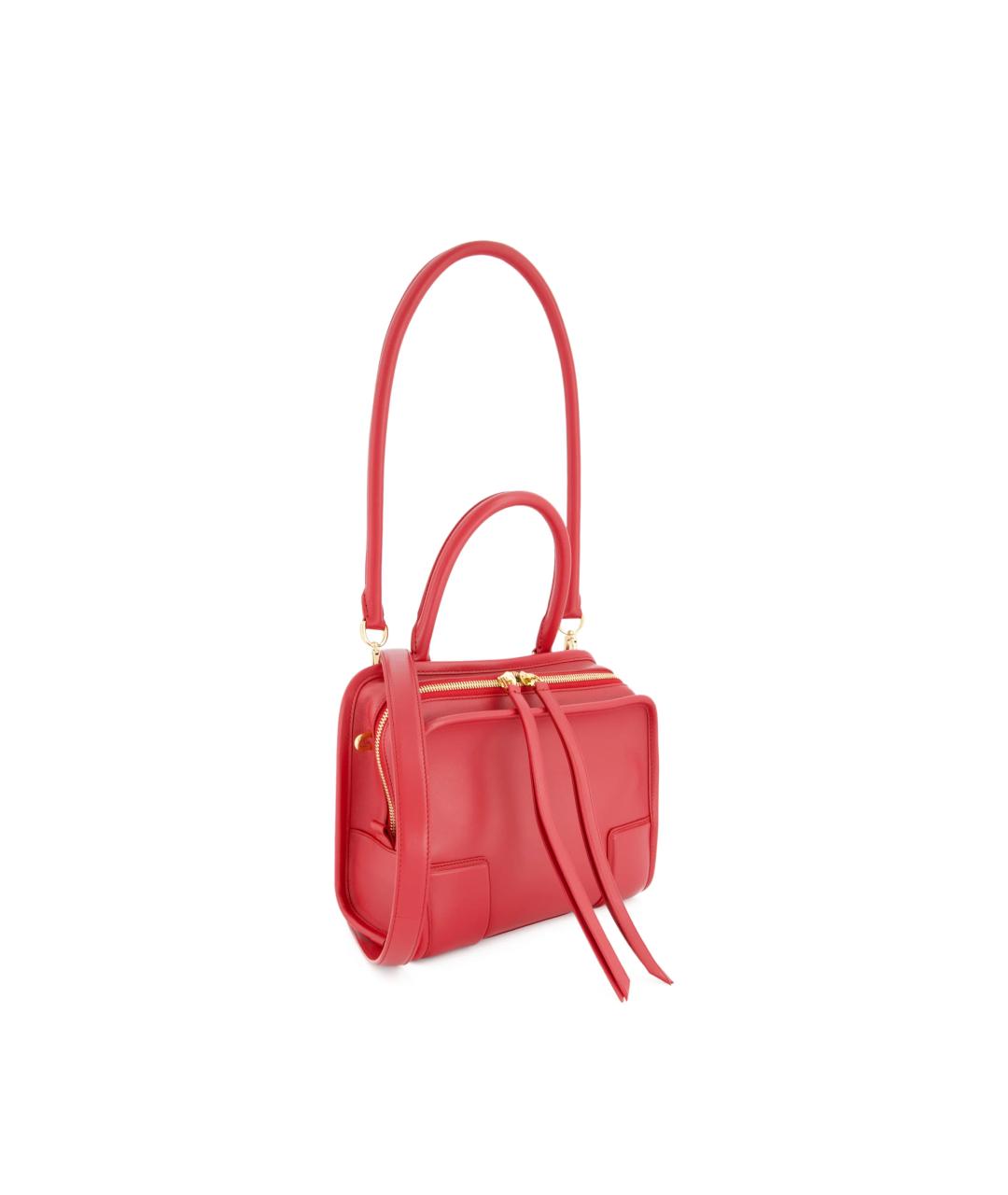 LOEWE Красная кожаная сумка тоут, фото 3