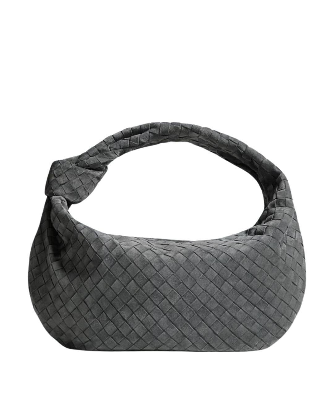 BOTTEGA VENETA Серая замшевая сумка через плечо, фото 1