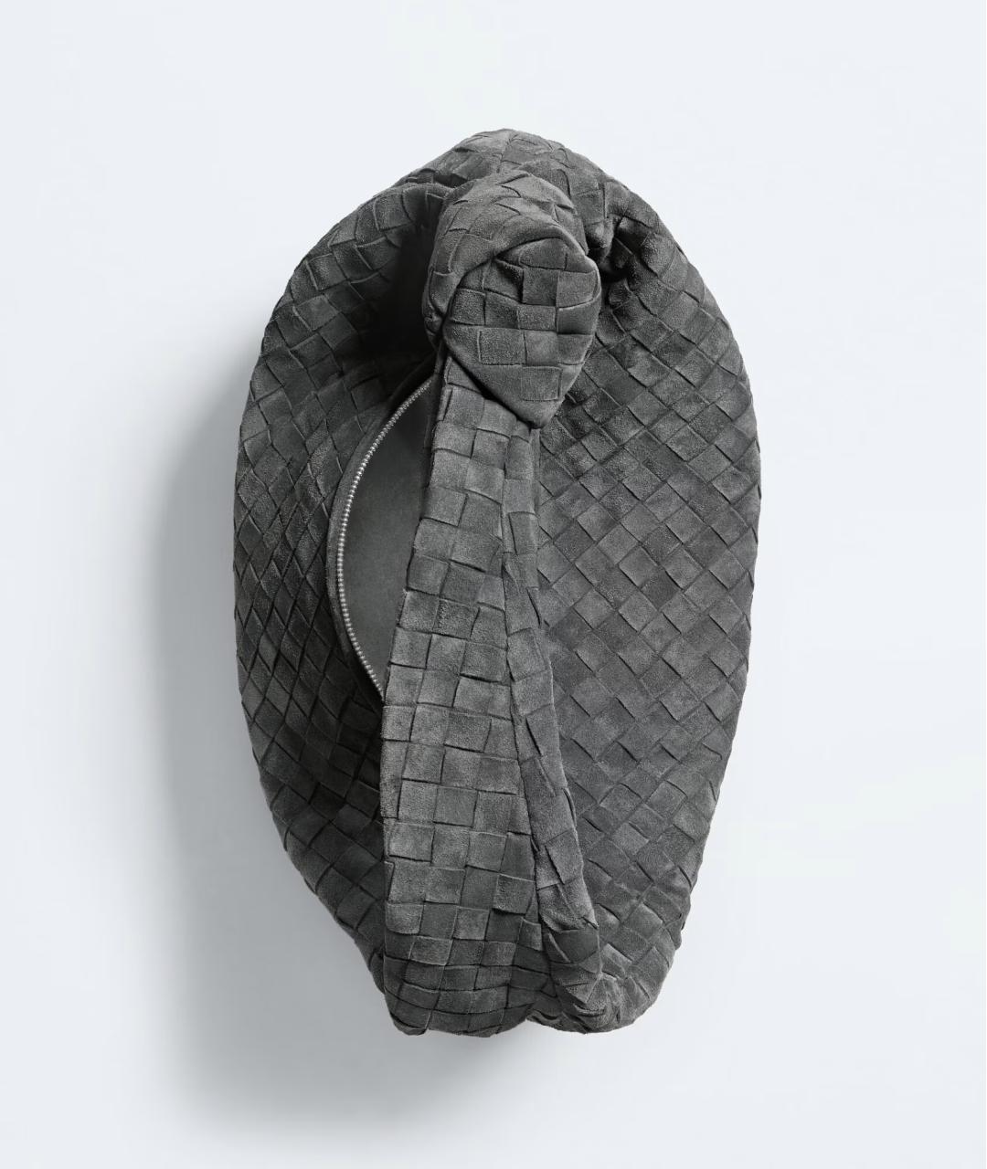 BOTTEGA VENETA Серая замшевая сумка через плечо, фото 3