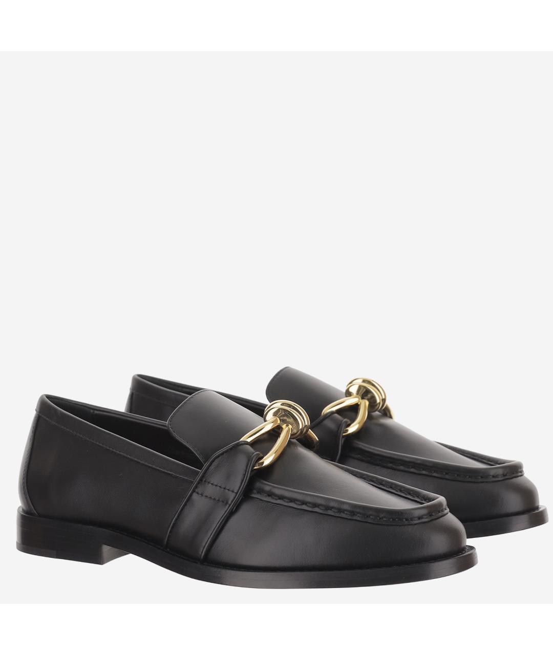 BOTTEGA VENETA Черные кожаные лоферы, фото 3