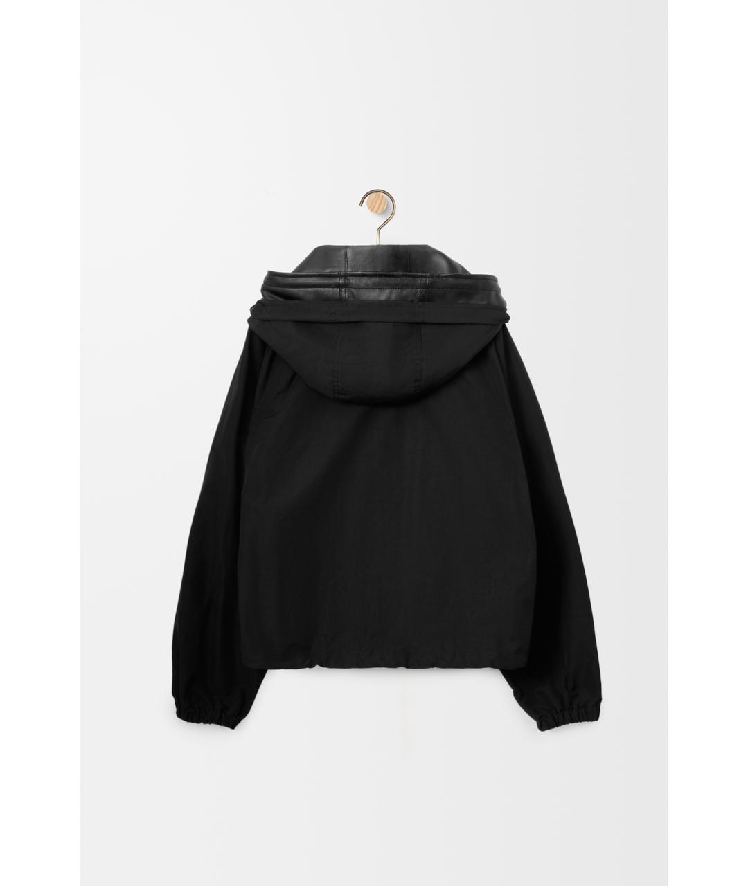 LOEWE Черная хлопковая парка, фото 2