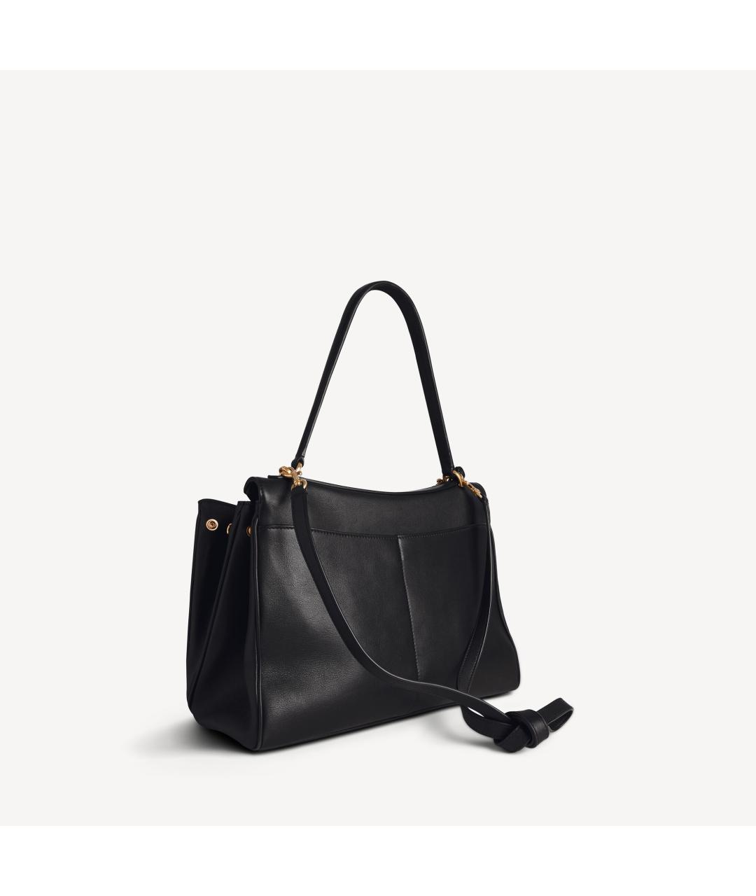 BALENCIAGA Черная кожаная сумка тоут, фото 3