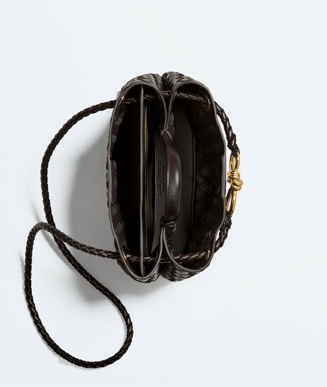 BOTTEGA VENETA Коричневая кожаная сумка тоут, фото 3