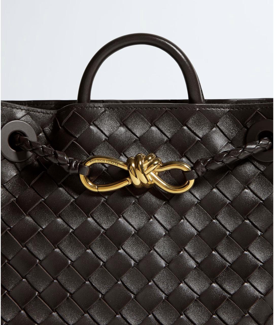BOTTEGA VENETA Коричневая кожаная сумка тоут, фото 7