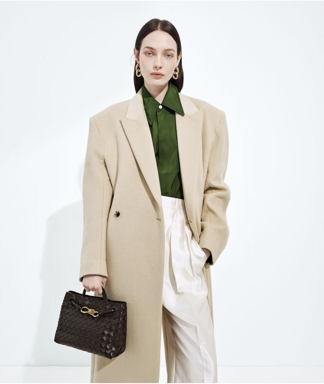 BOTTEGA VENETA Коричневая кожаная сумка тоут, фото 8