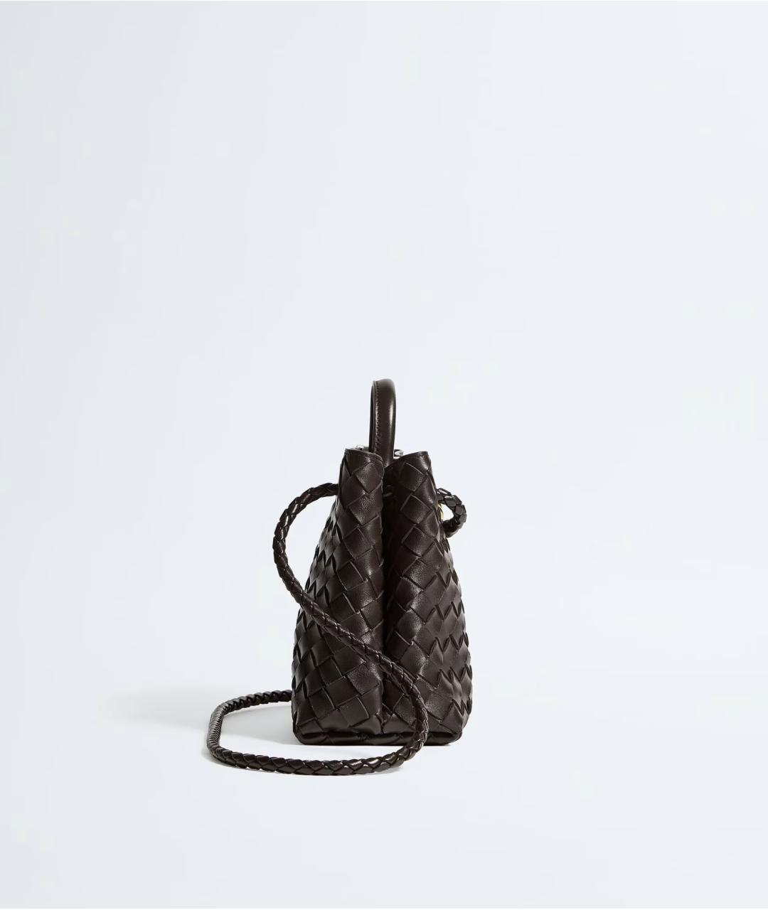 BOTTEGA VENETA Коричневая кожаная сумка тоут, фото 4