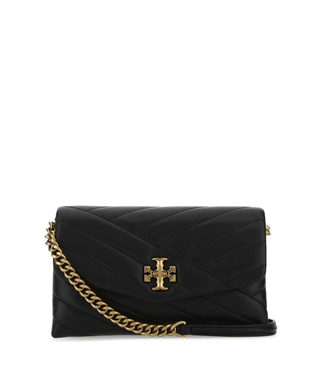 TORY BURCH Черная кожаная сумка через плечо, фото 1