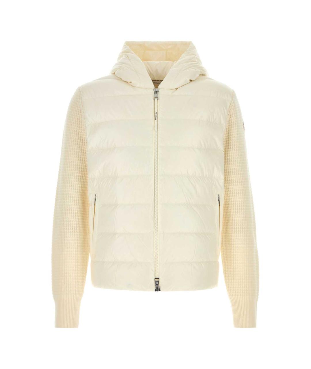 MONCLER Белый кашемировый кардиган, фото 1