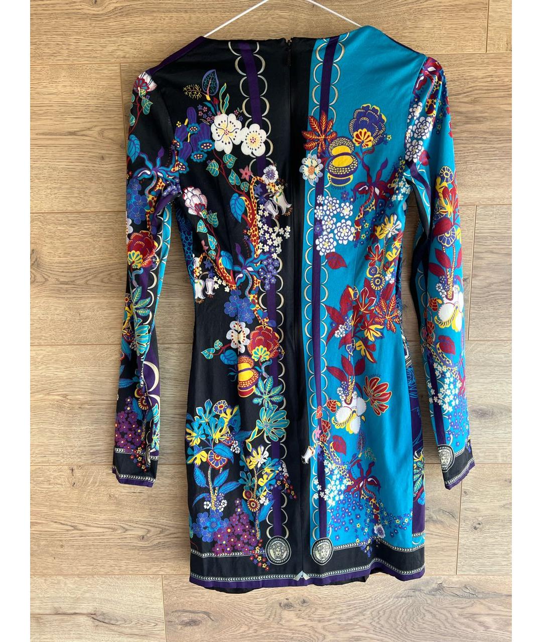 VERSACE Мульти вискозное повседневное платье, фото 2