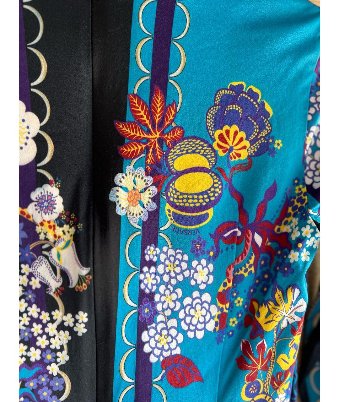 VERSACE Мульти вискозное повседневное платье, фото 4