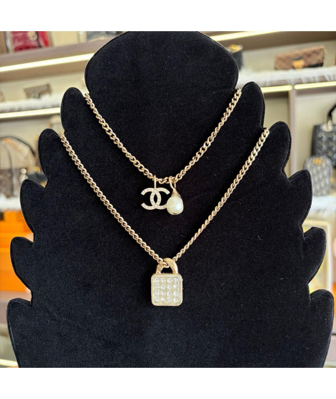 CHANEL Золотое колье, фото 3