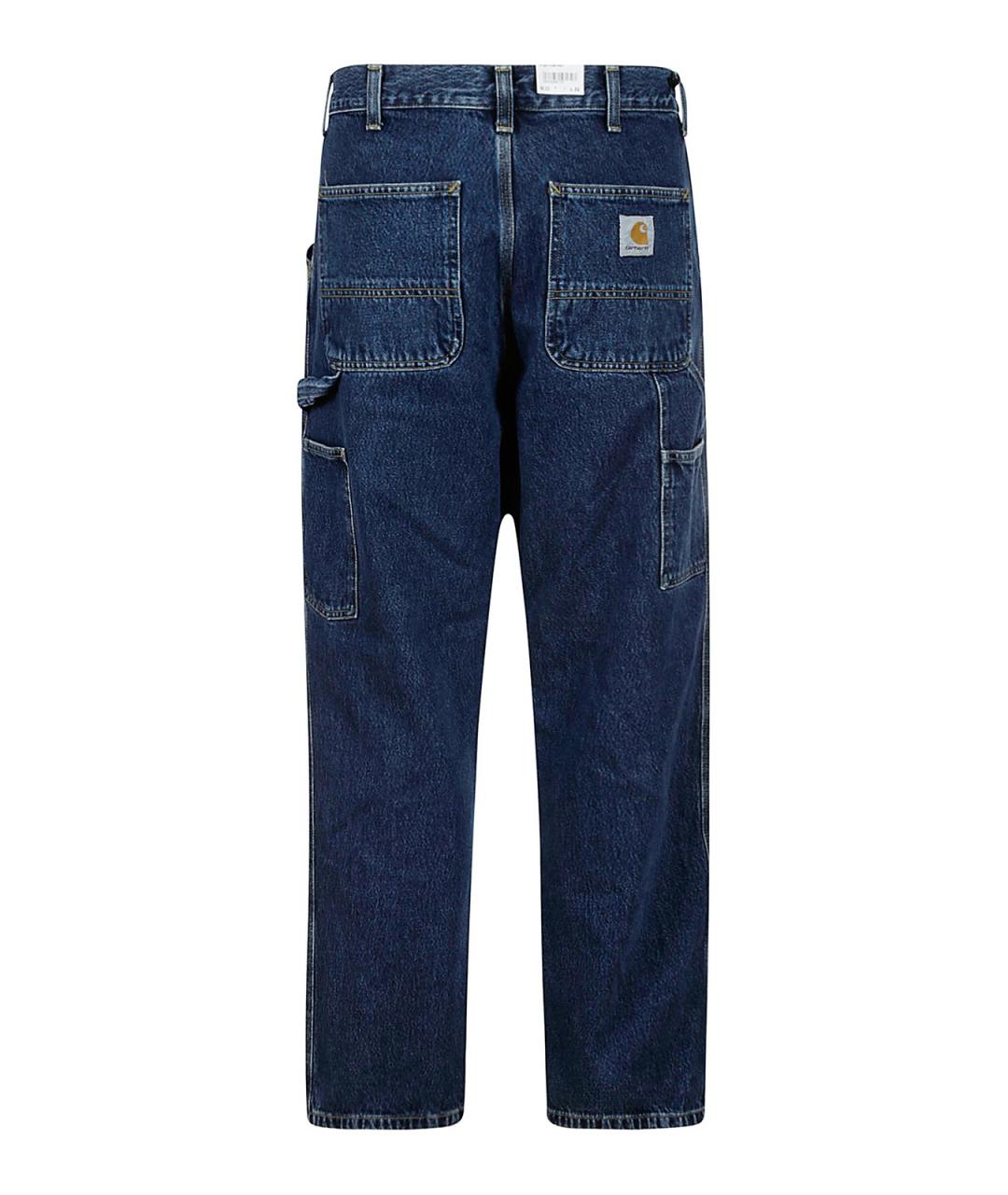 CARHARTT Синие хлопковые прямые джинсы, фото 2