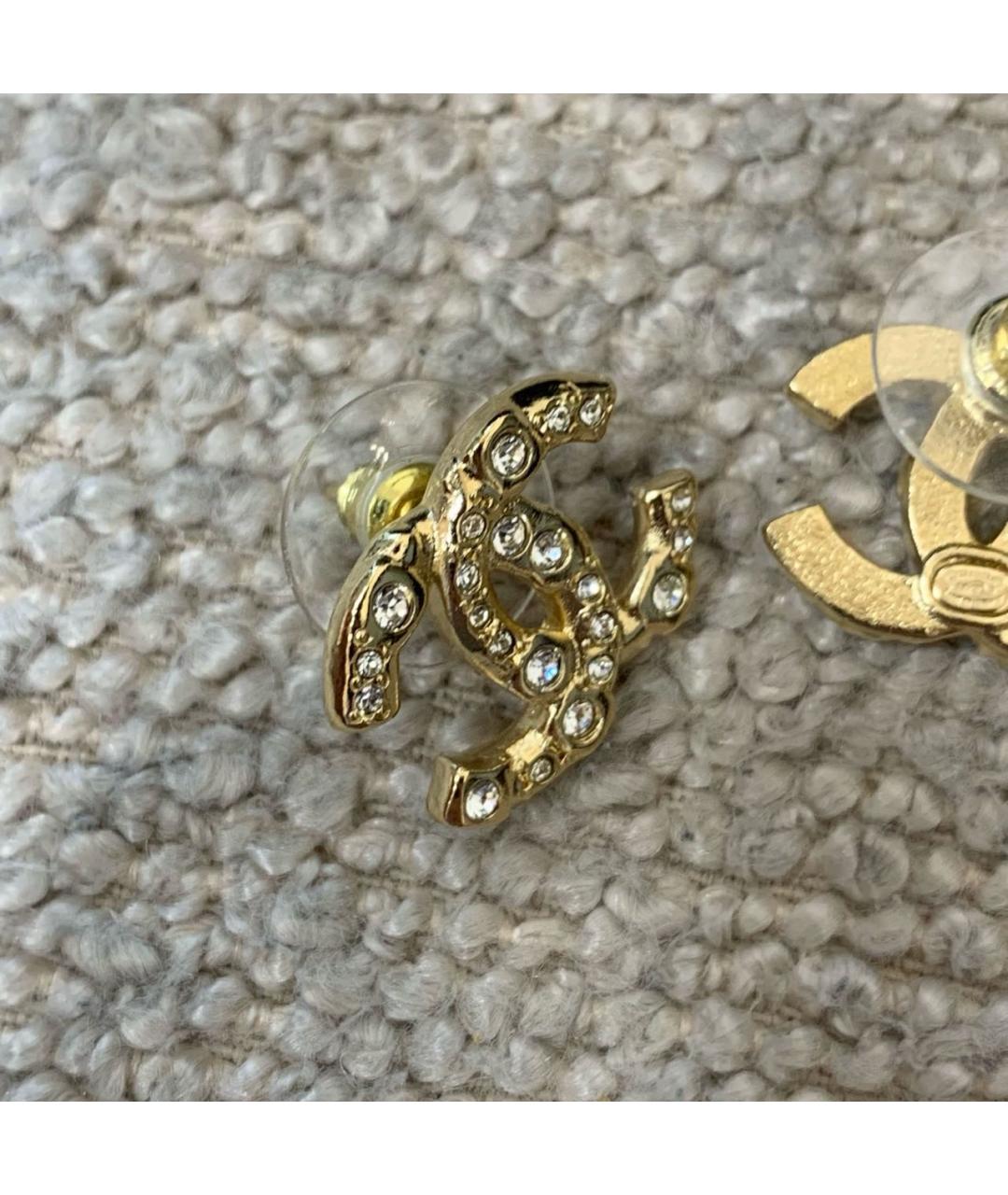 CHANEL Золотые серьги, фото 4