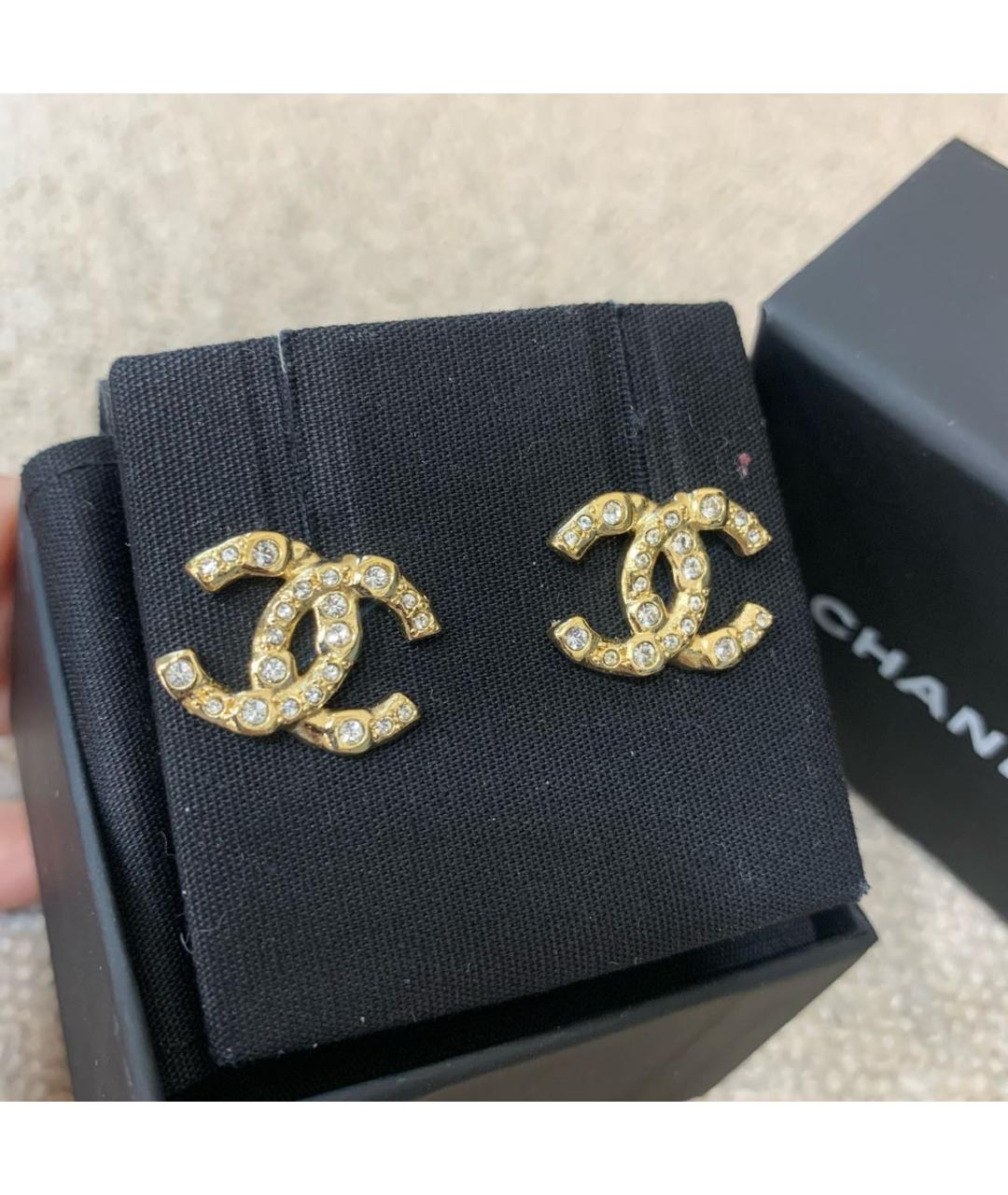 CHANEL Золотые серьги, фото 2