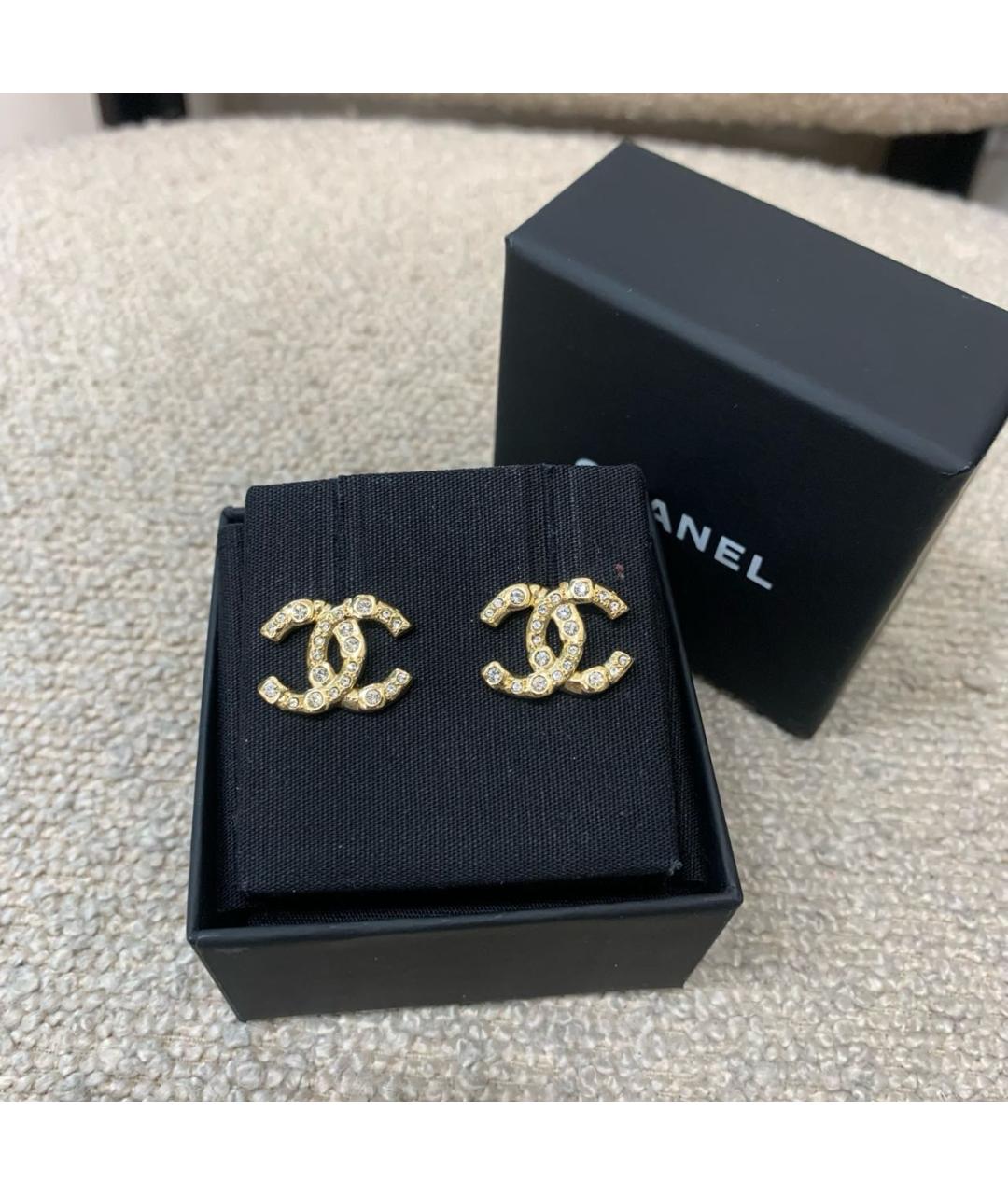 CHANEL Золотые серьги, фото 6