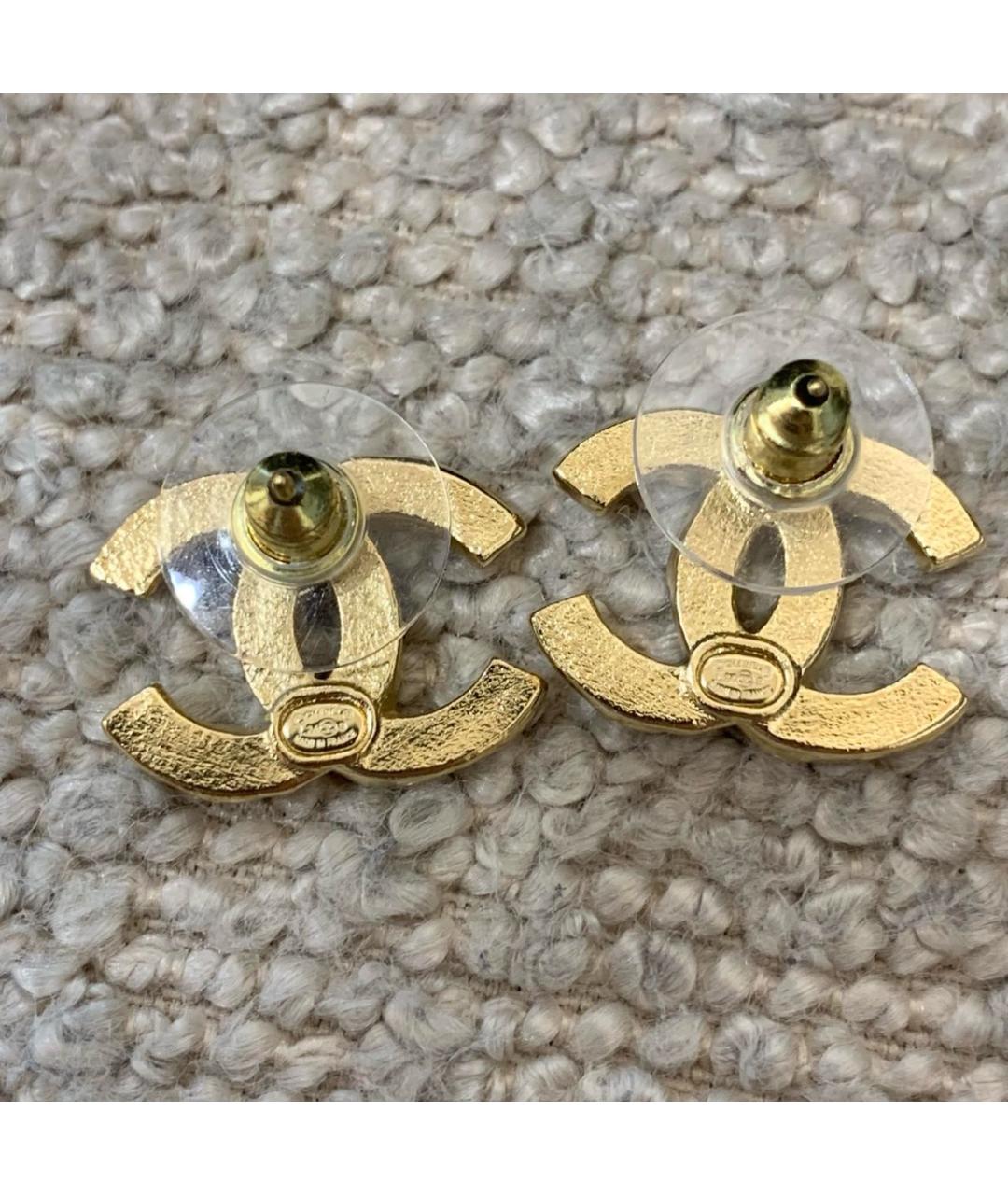 CHANEL Золотые серьги, фото 3