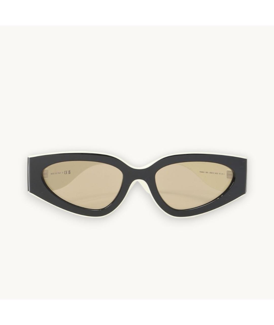 CHANEL Черные пластиковые солнцезащитные очки, фото 3
