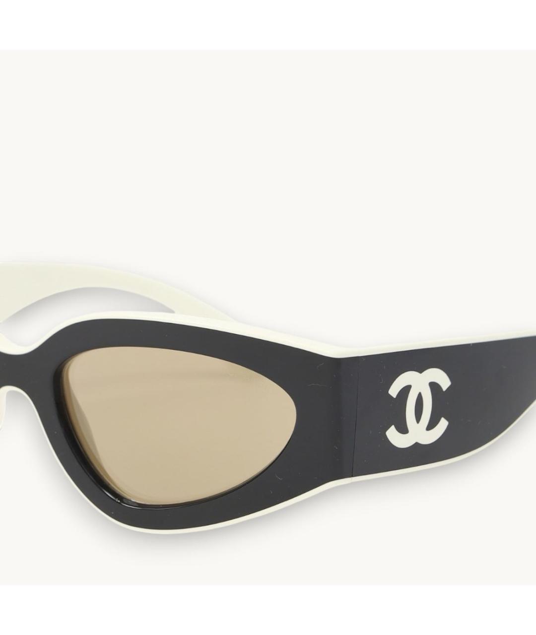 CHANEL Черные пластиковые солнцезащитные очки, фото 6