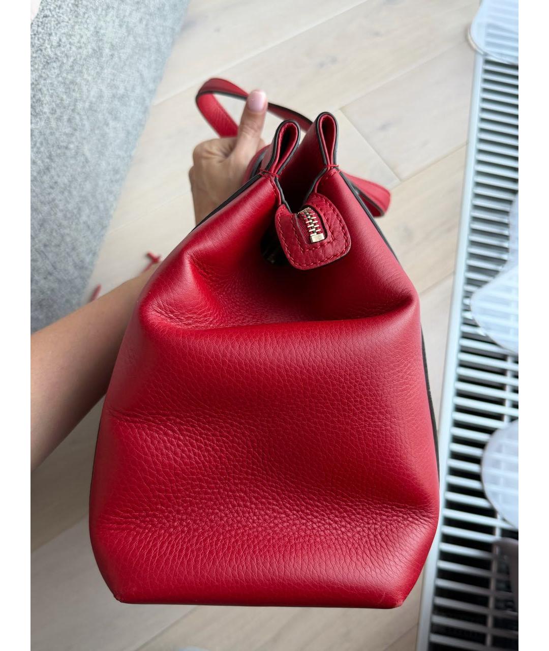 GUCCI Коричневая кожаная сумка с короткими ручками, фото 2