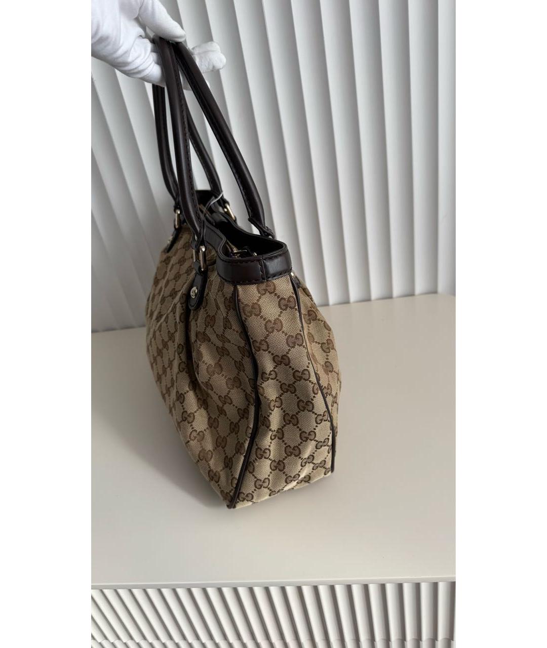 GUCCI Мульти сумка с короткими ручками из канвы, фото 2