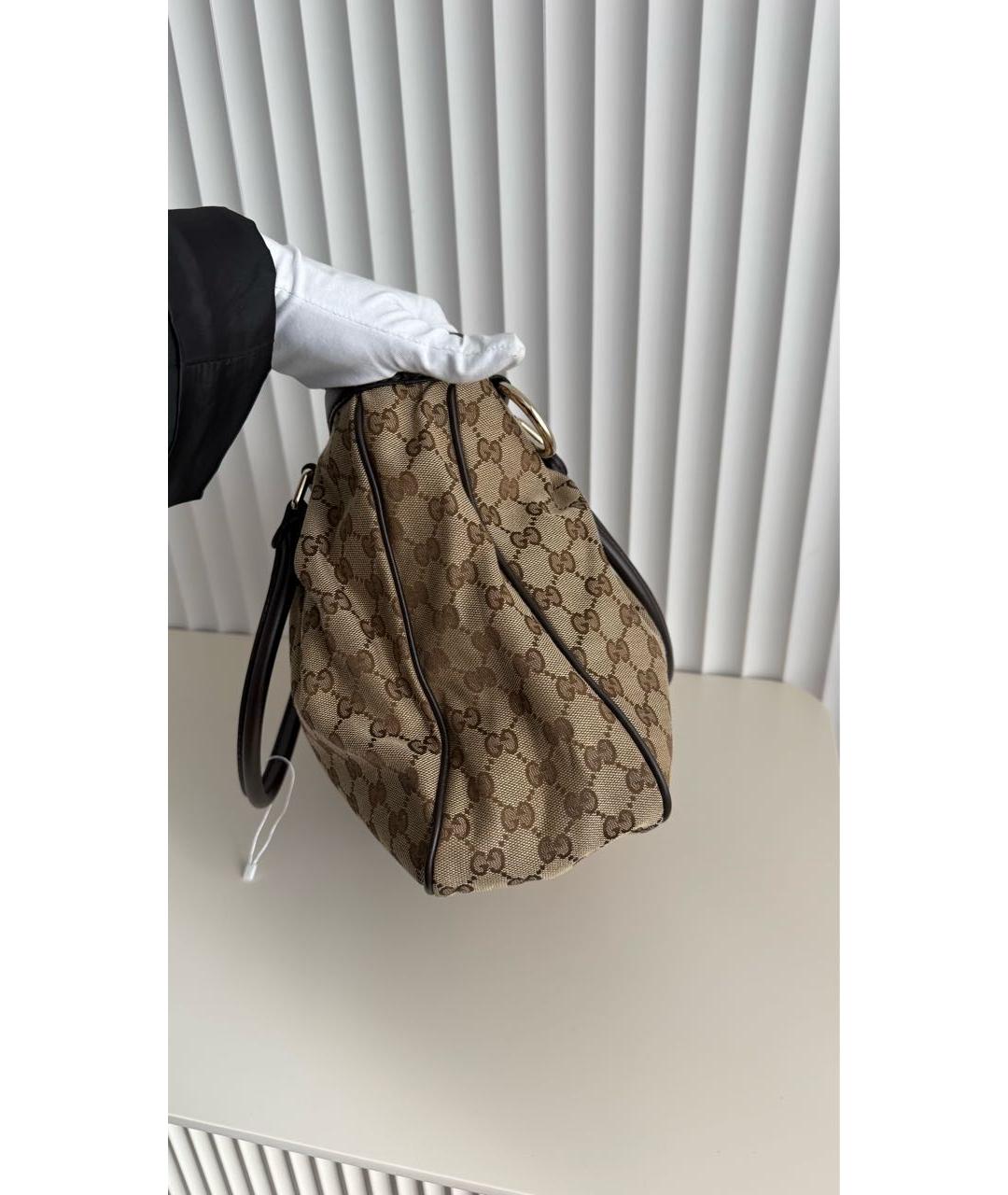 GUCCI Мульти сумка с короткими ручками из канвы, фото 6