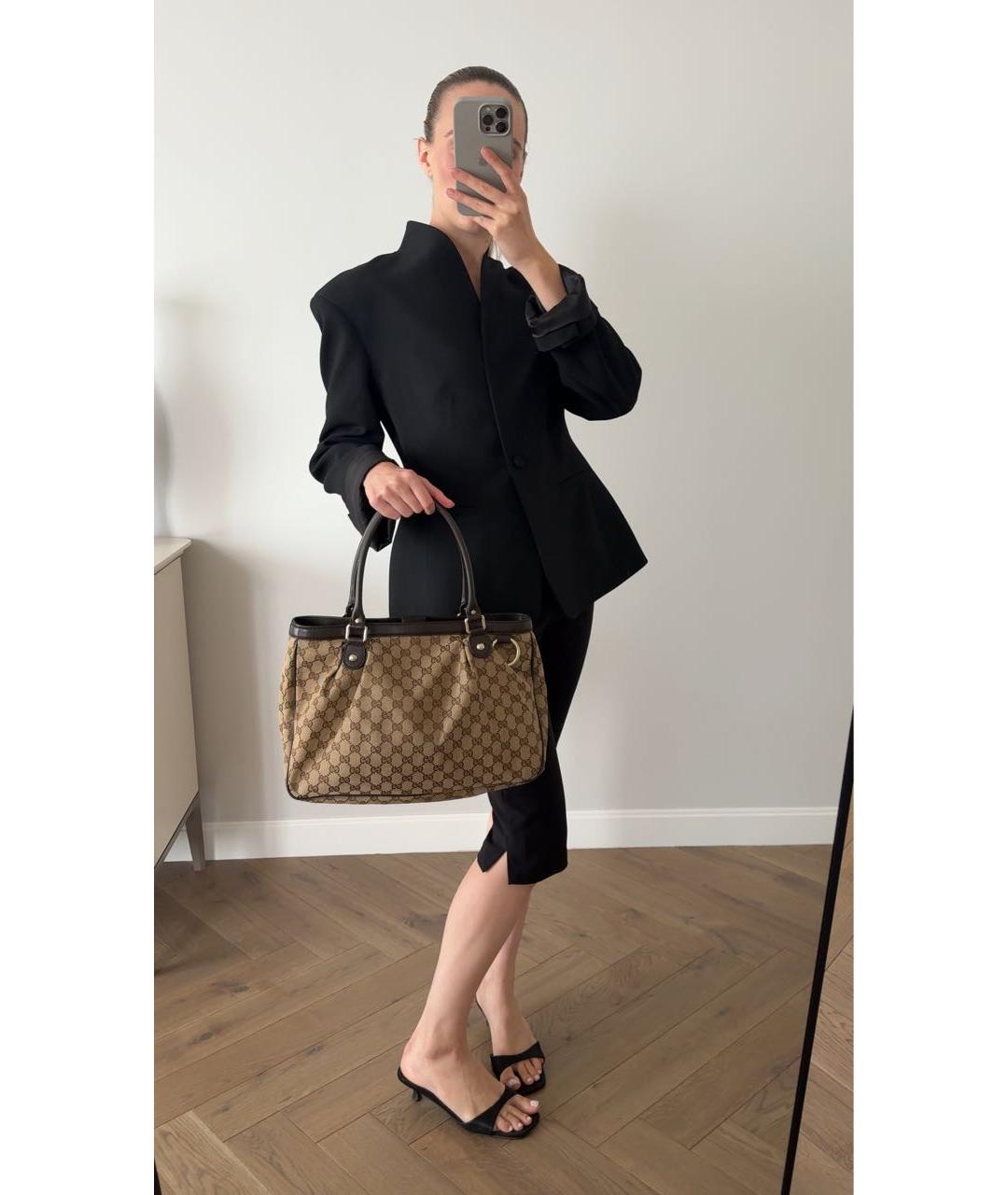 GUCCI Мульти сумка с короткими ручками из канвы, фото 5