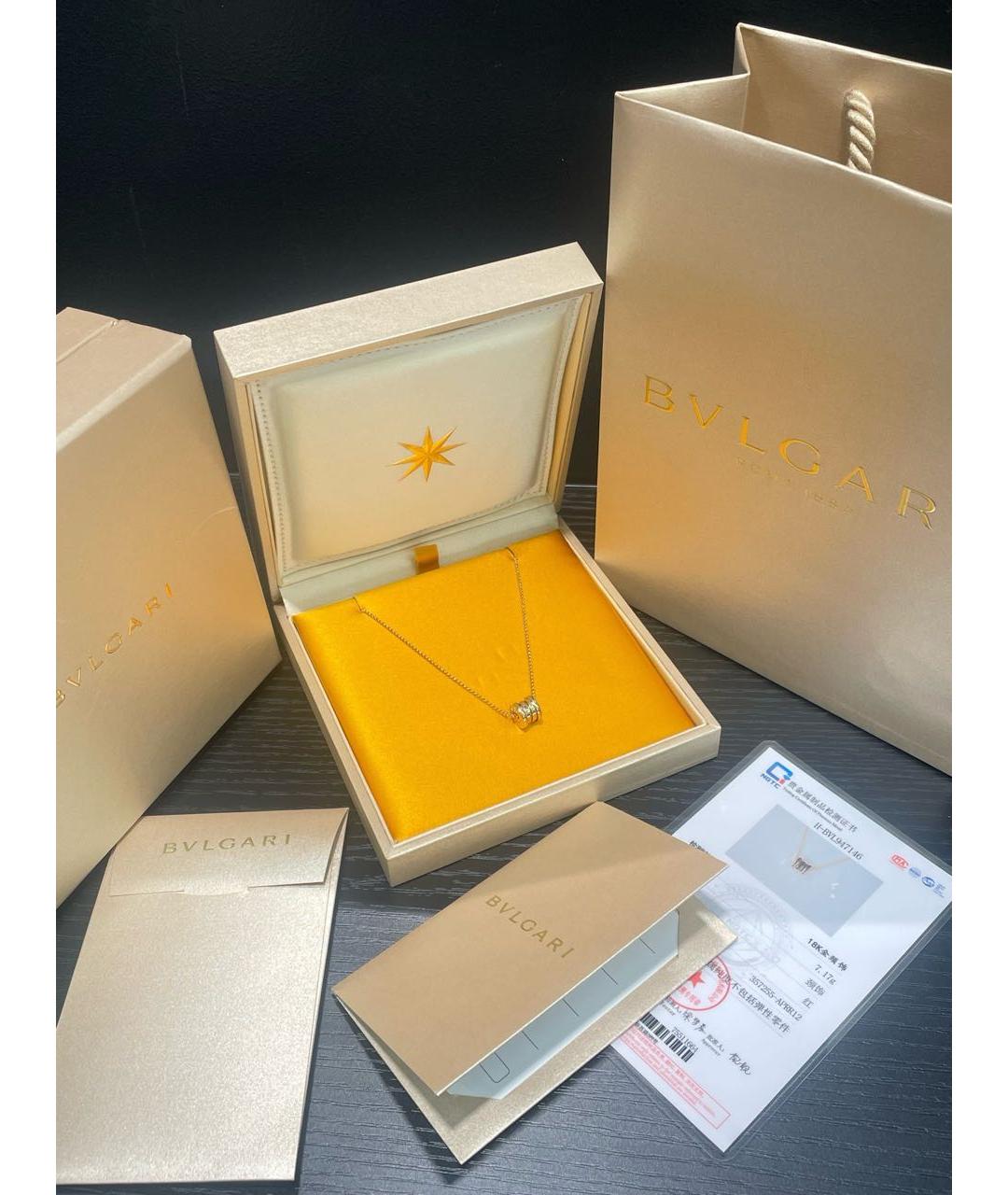 BVLGARI Золотое колье из розового золота, фото 2