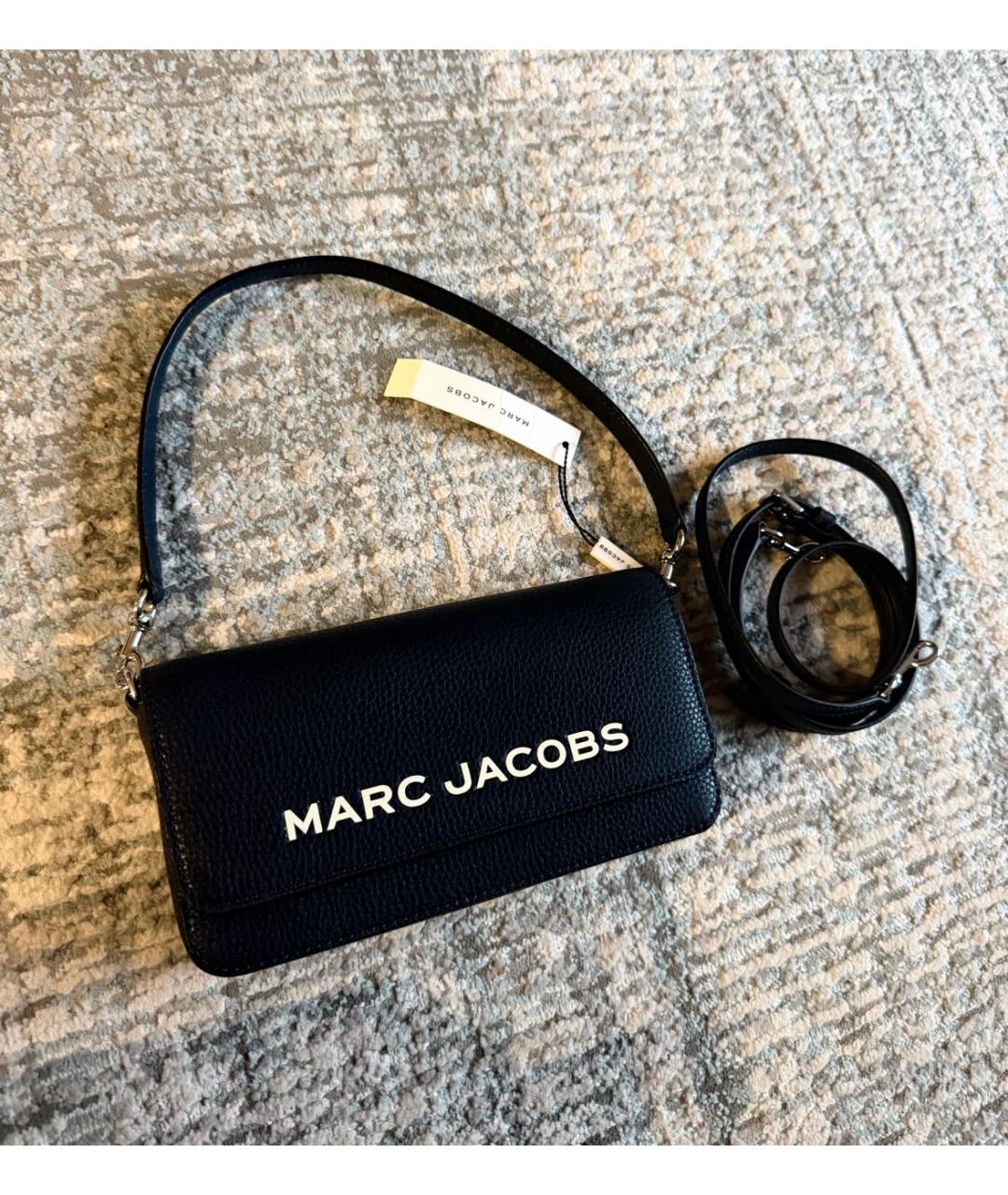 MARC JACOBS Темно-синяя кожаная сумка через плечо, фото 2