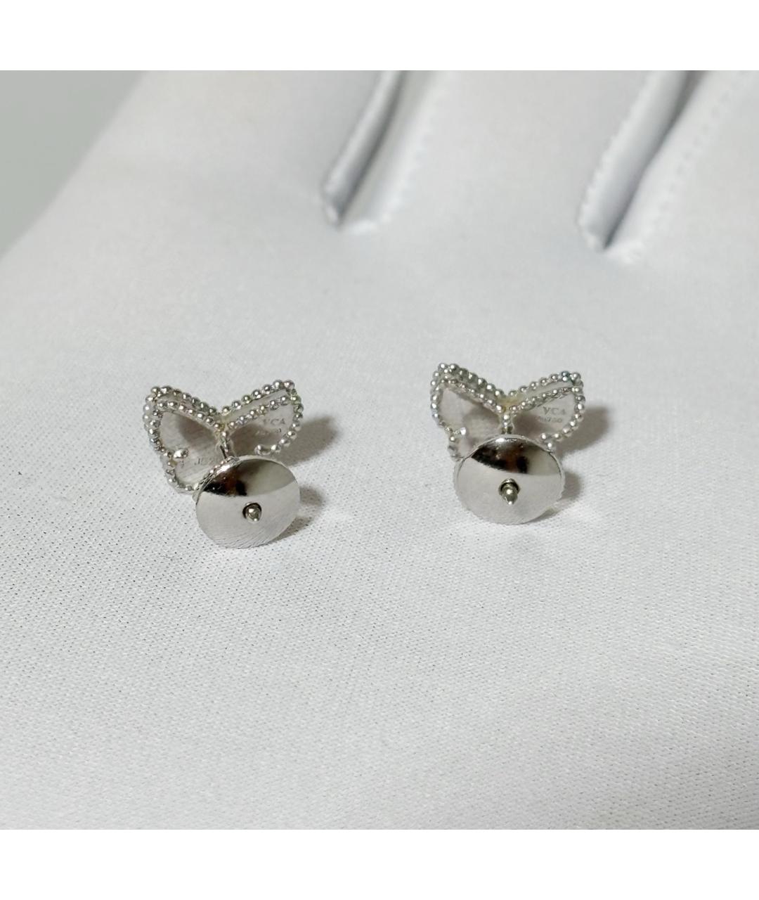 VAN CLEEF & ARPELS Серебряные серьги из белого золота, фото 4