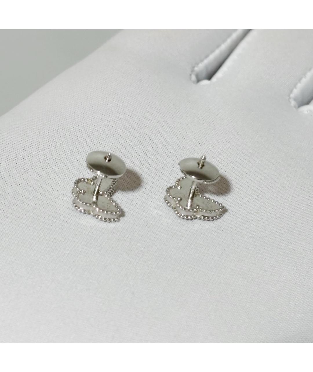 VAN CLEEF & ARPELS Серебряные серьги из белого золота, фото 3