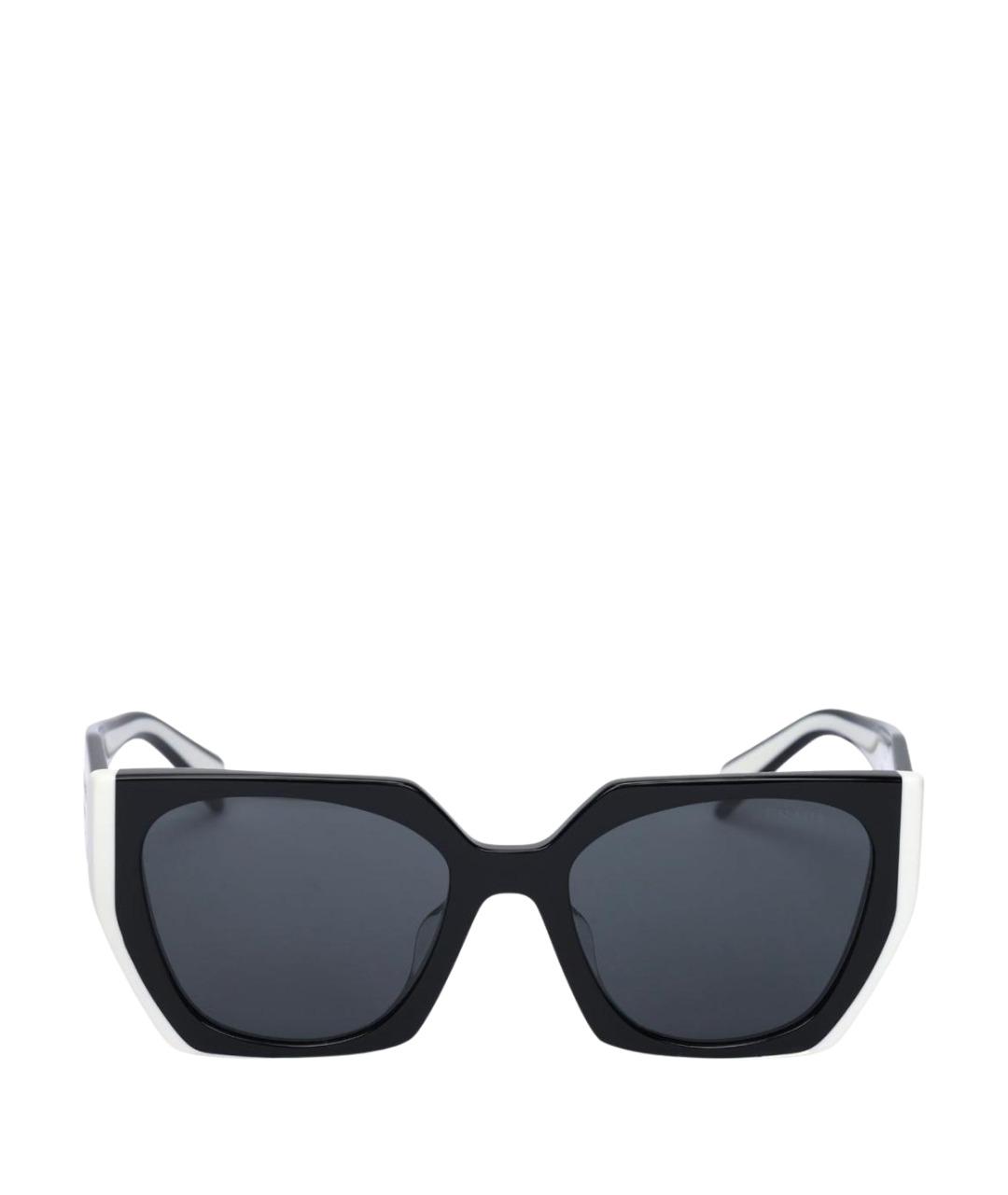 PRADA Черные пластиковые солнцезащитные очки, фото 1
