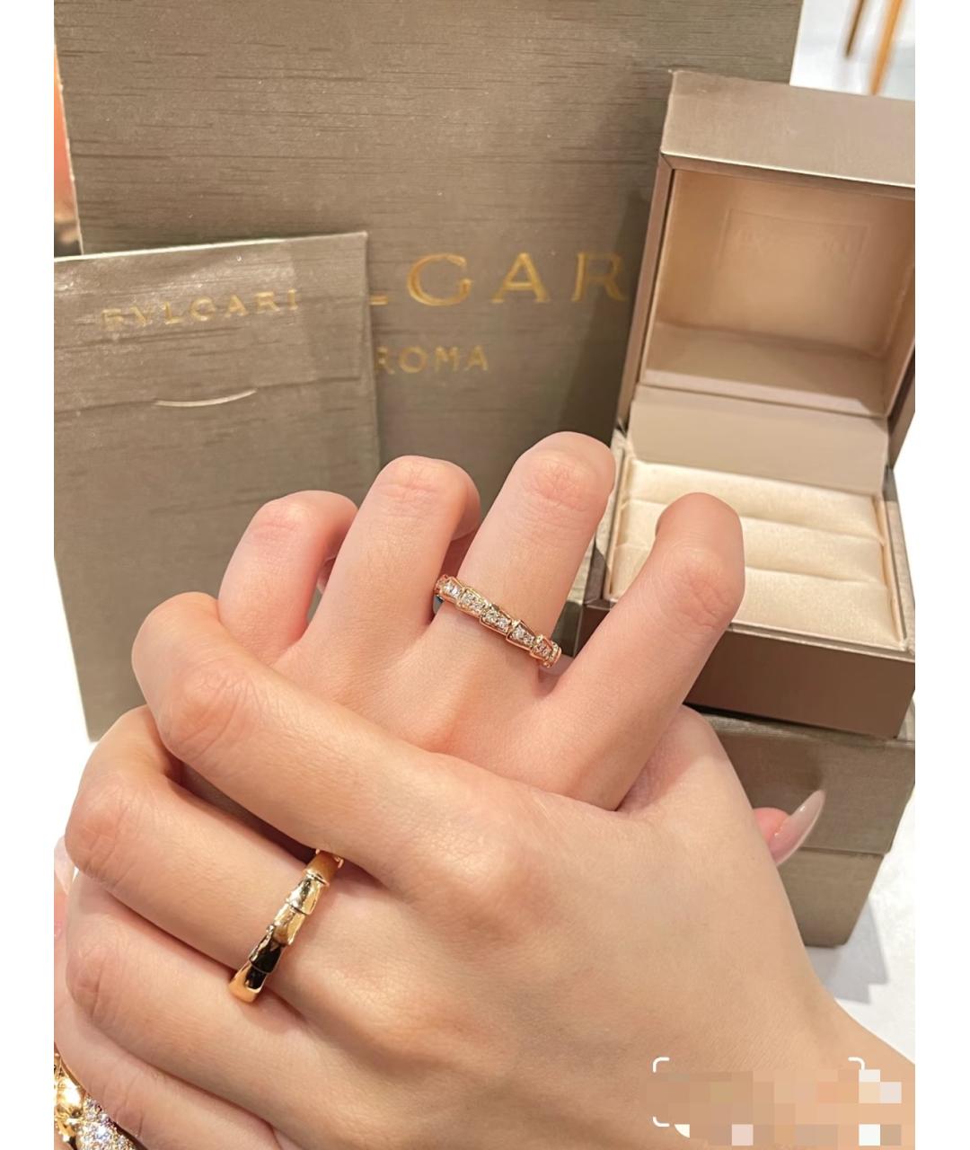 BVLGARI Золотое кольцо из розового золота, фото 8