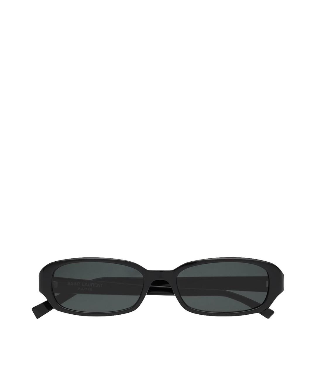 SAINT LAURENT Черные пластиковые солнцезащитные очки, фото 1