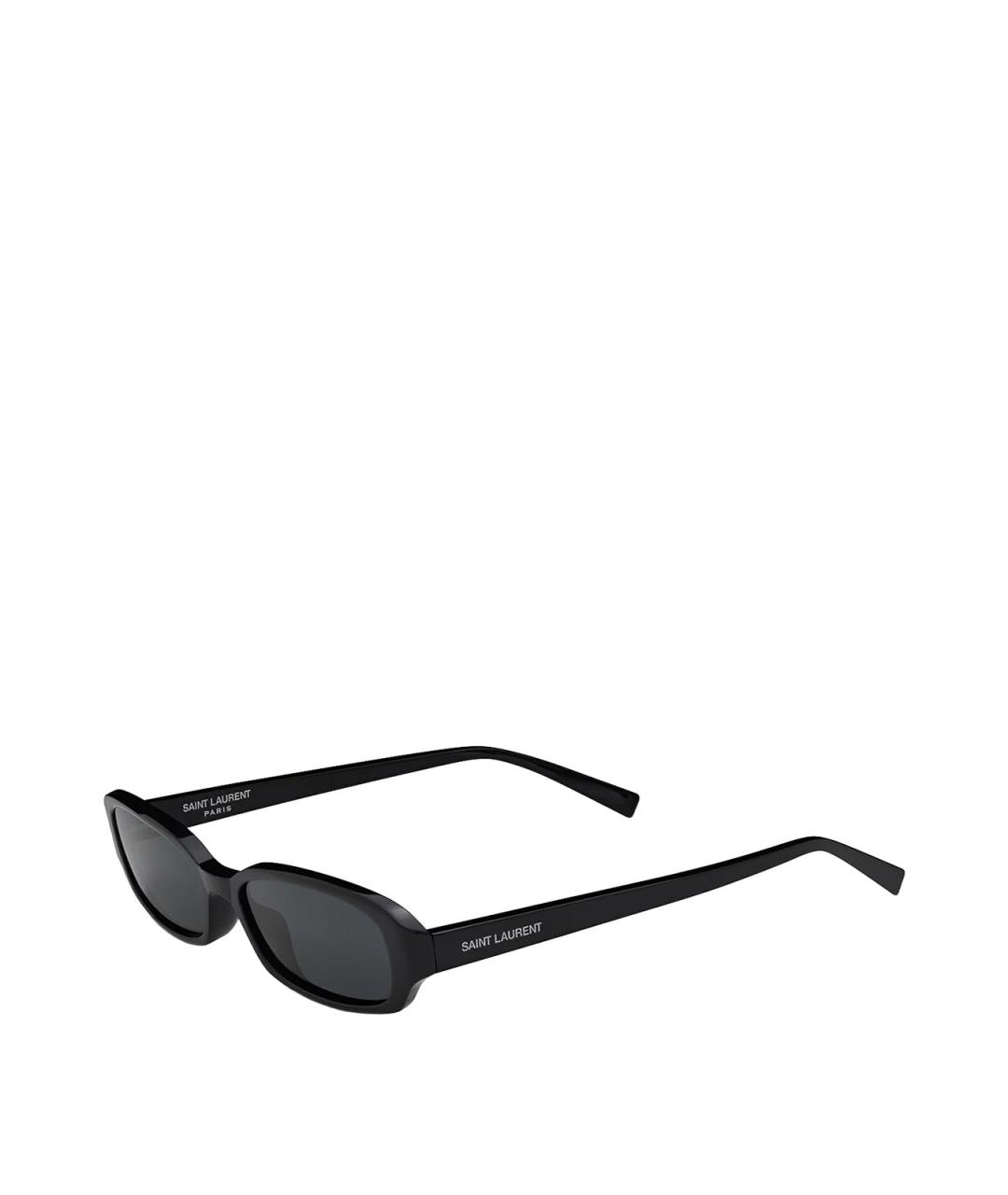 SAINT LAURENT Черные пластиковые солнцезащитные очки, фото 2