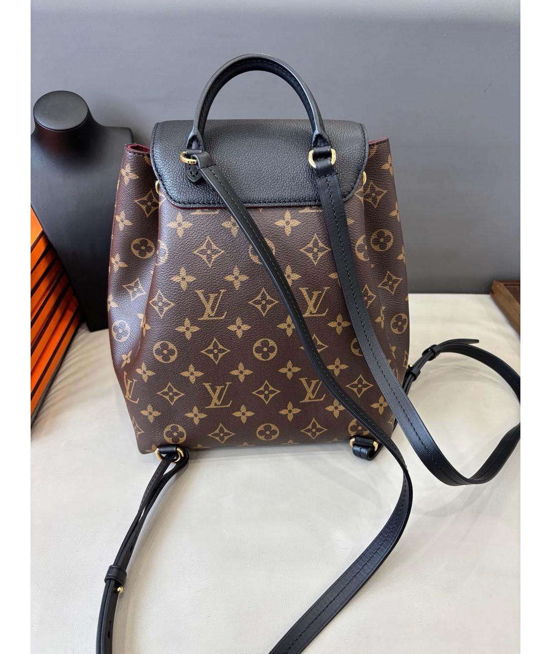 LOUIS VUITTON Черный рюкзак из канвы, фото 5