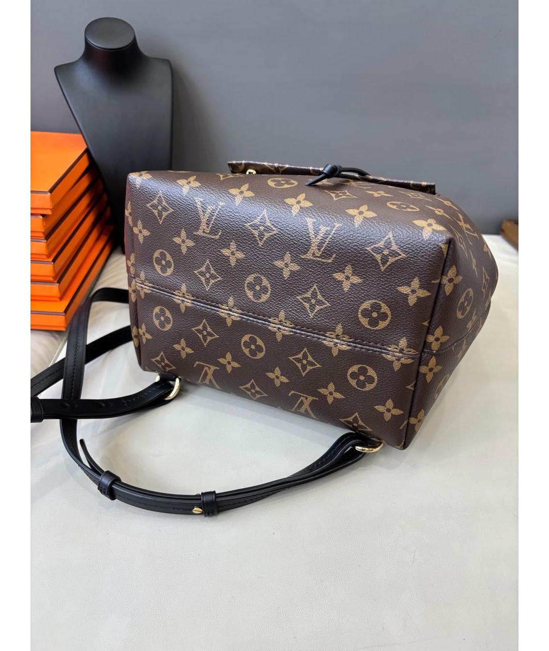 LOUIS VUITTON Черный рюкзак из канвы, фото 6