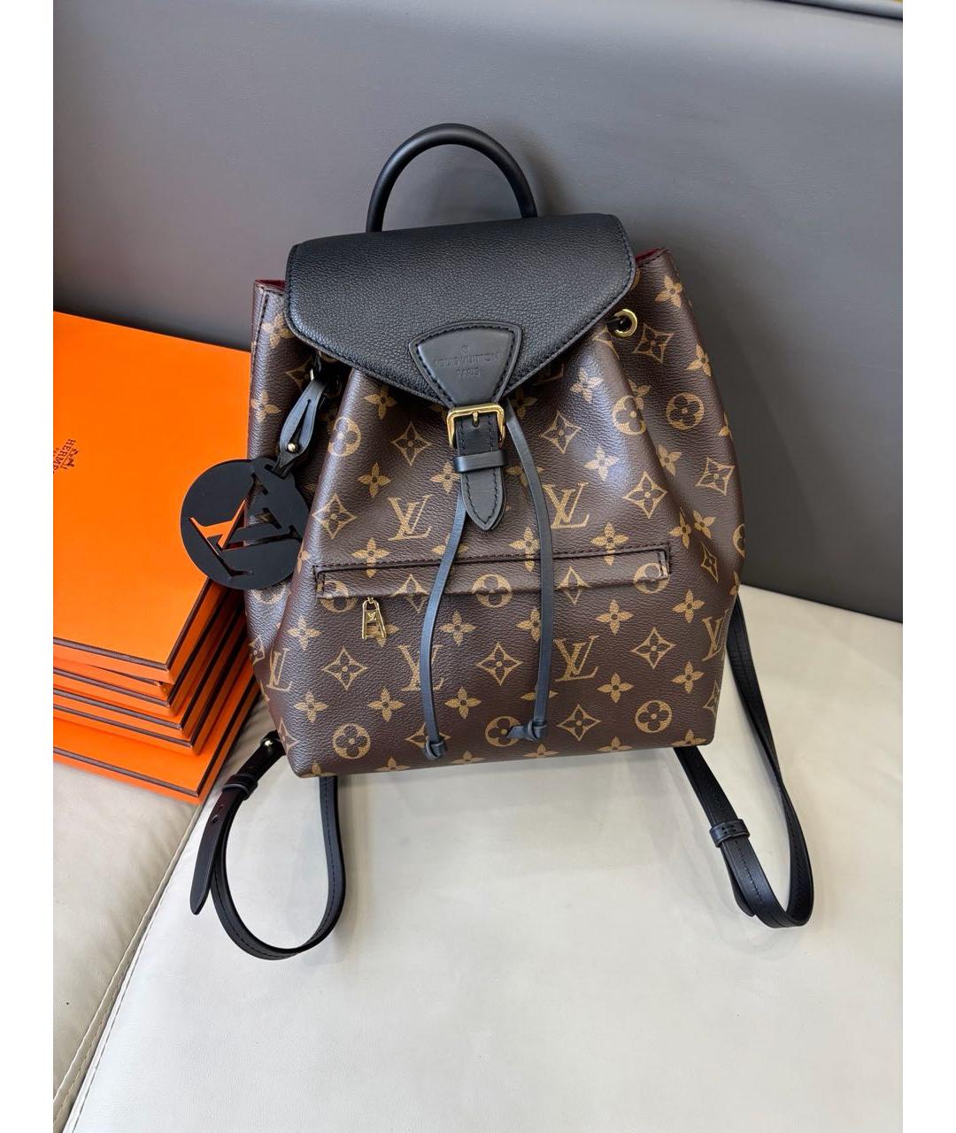 LOUIS VUITTON Черный рюкзак из канвы, фото 2