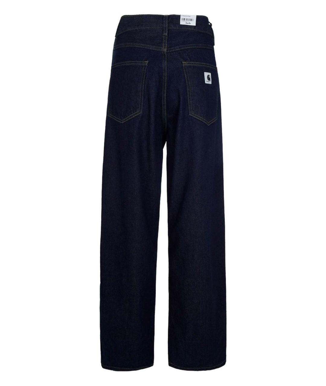 CARHARTT Темно-синие хлопковые прямые джинсы, фото 3