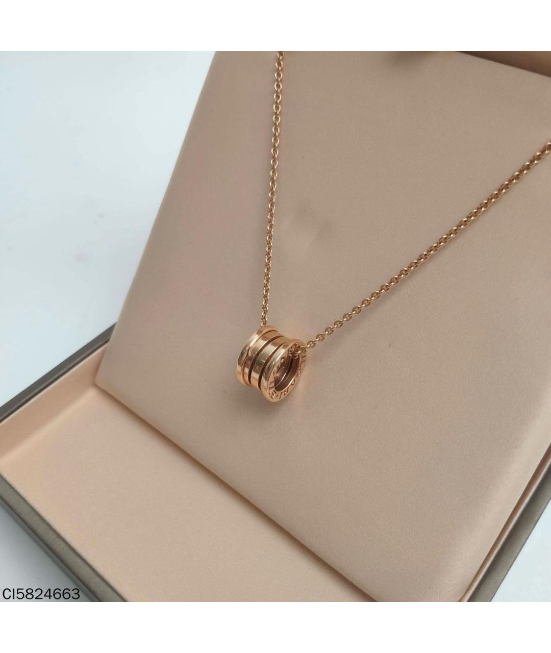 BVLGARI Золотое колье из розового золота, фото 3