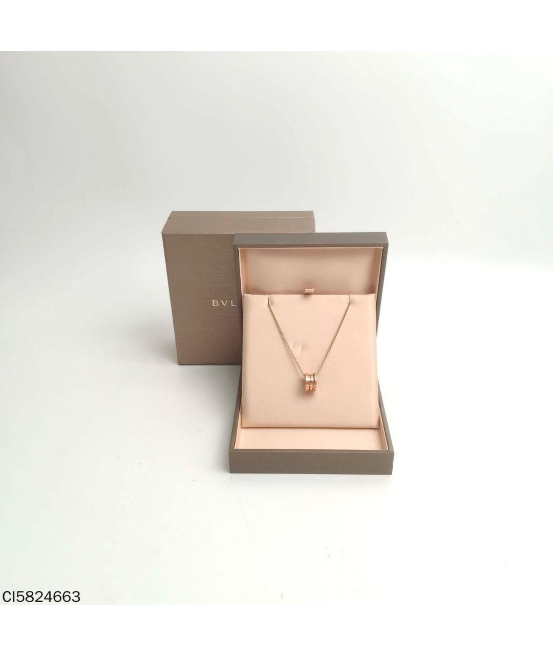 BVLGARI Золотое колье из розового золота, фото 2