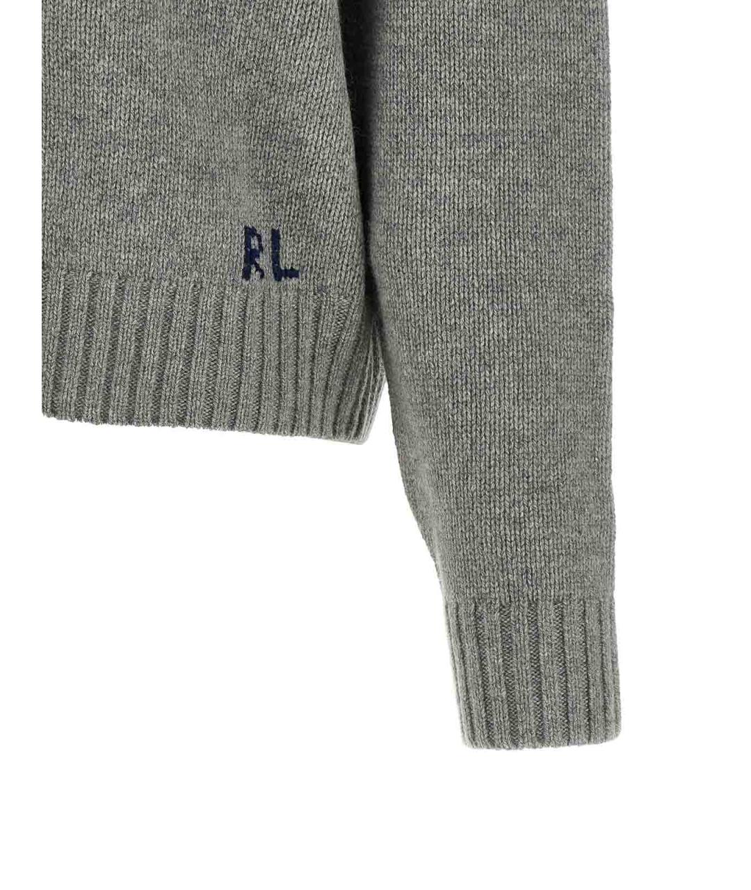 POLO RALPH LAUREN Серый кашемировый джемпер / свитер, фото 4