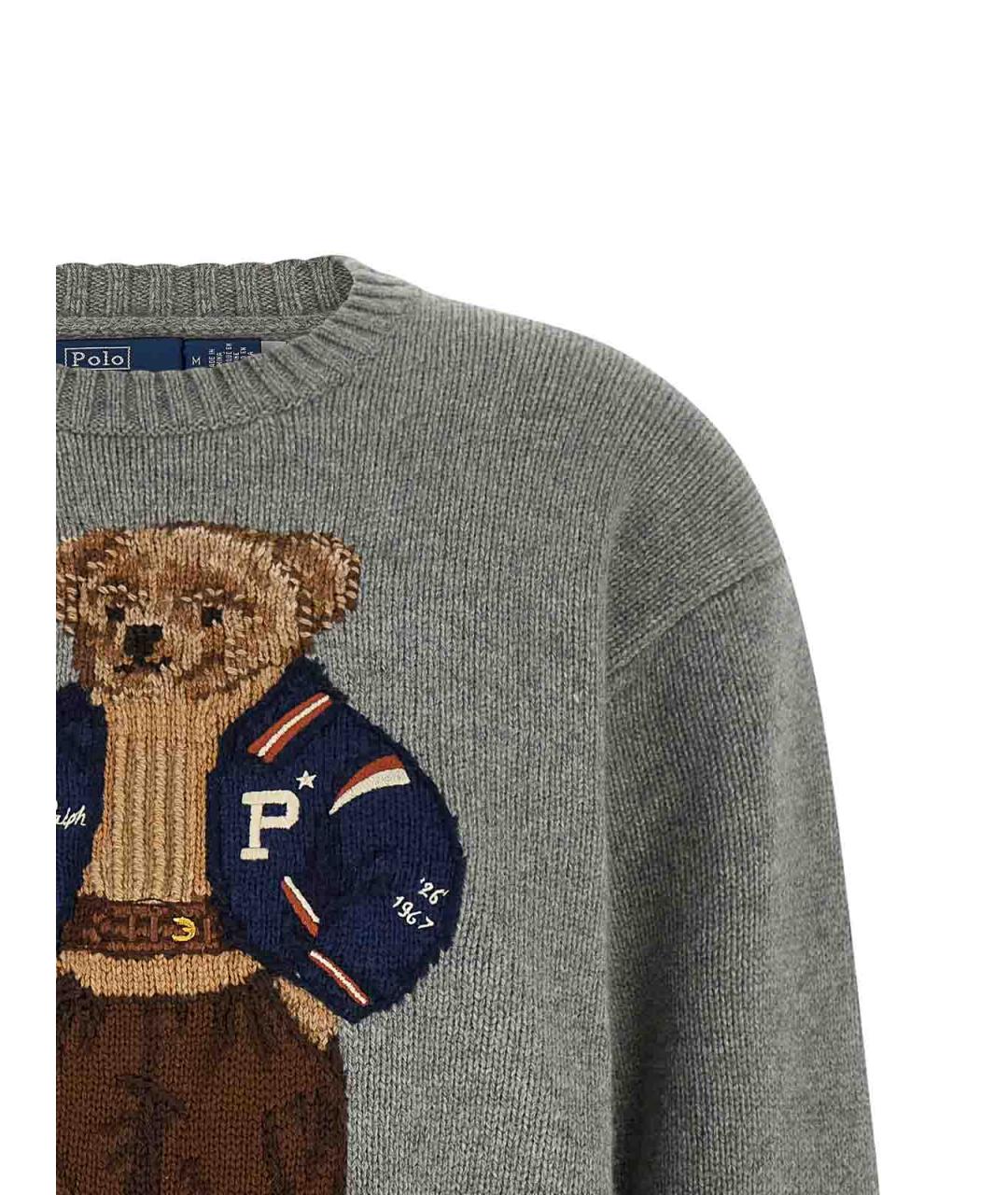 POLO RALPH LAUREN Серый кашемировый джемпер / свитер, фото 3