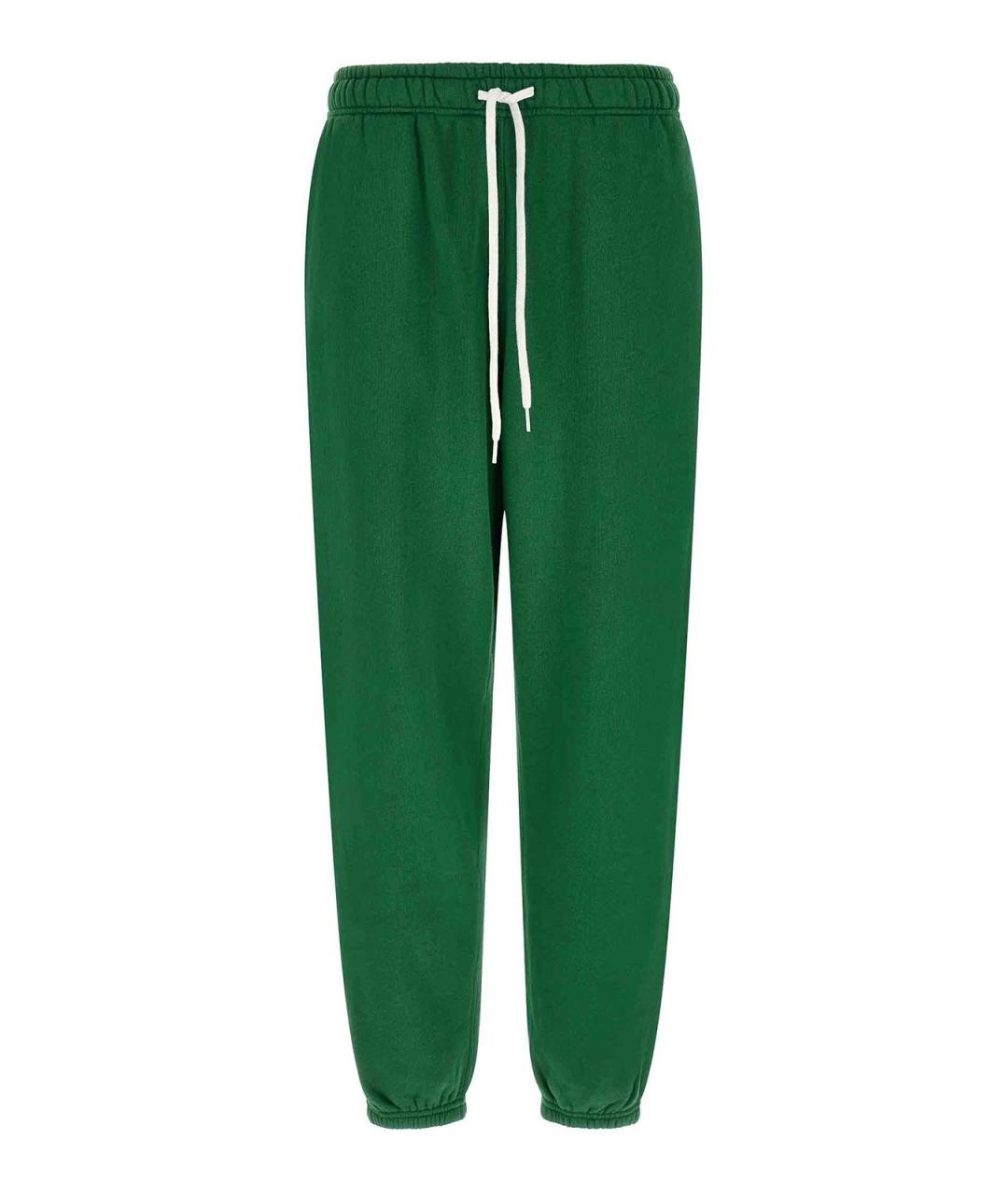 POLO RALPH LAUREN Зеленые хлопковые спортивные брюки и шорты, фото 1
