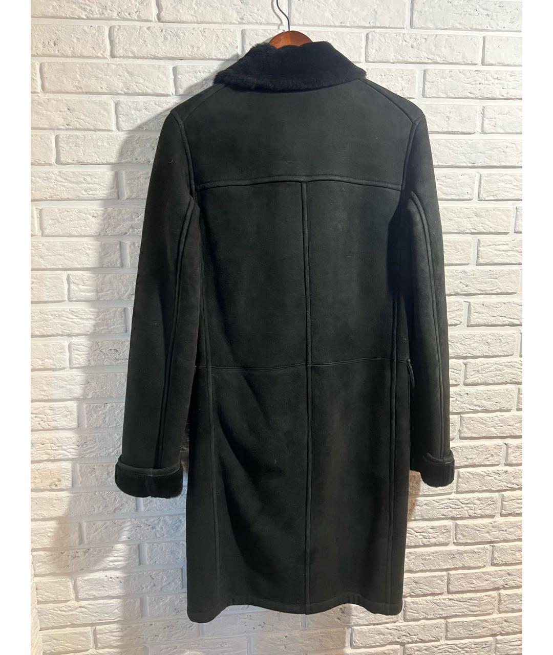 RALPH LAUREN PURPLE LABEL Черная меховая дубленка, фото 2