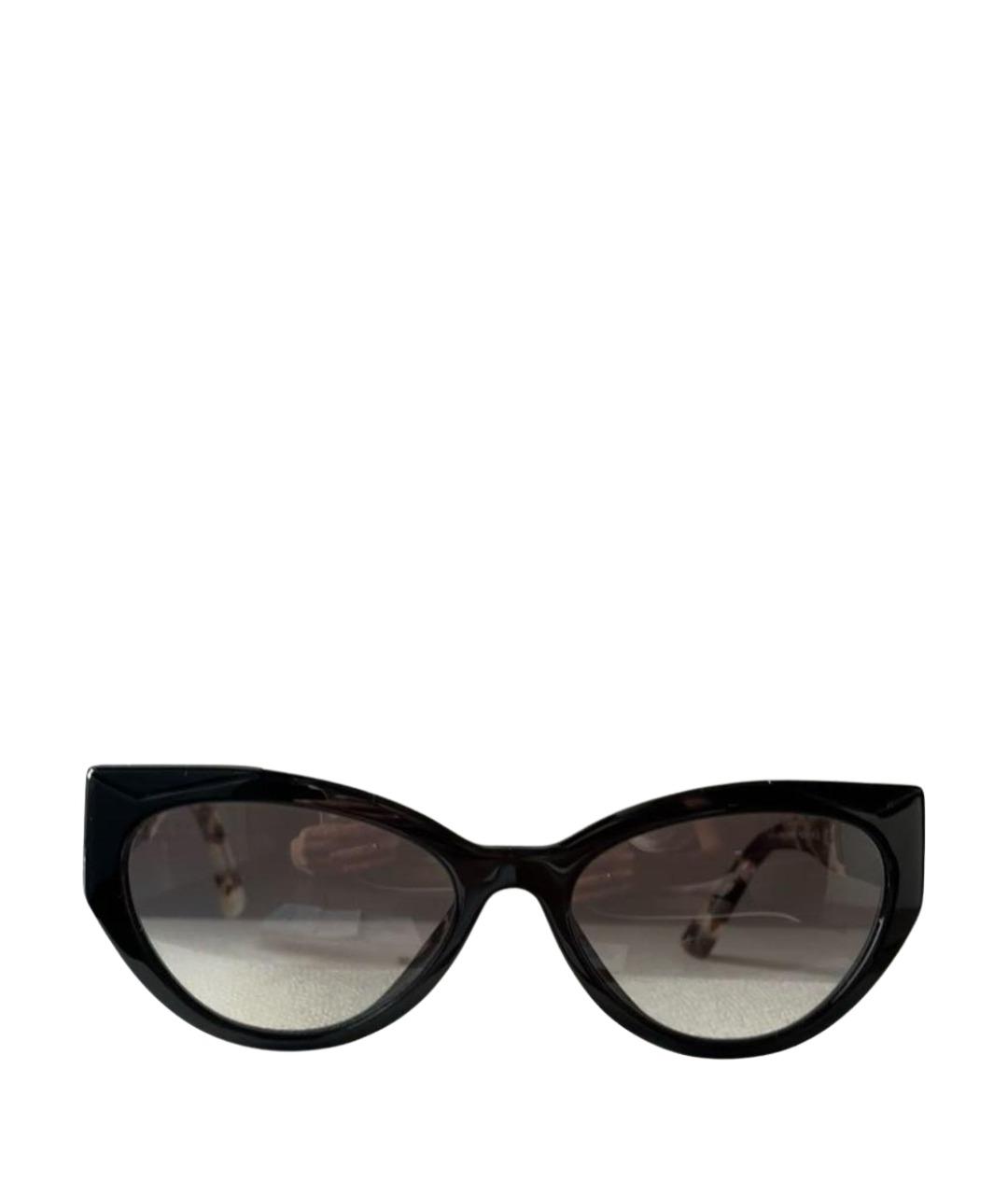 PRADA Черные пластиковые солнцезащитные очки, фото 1