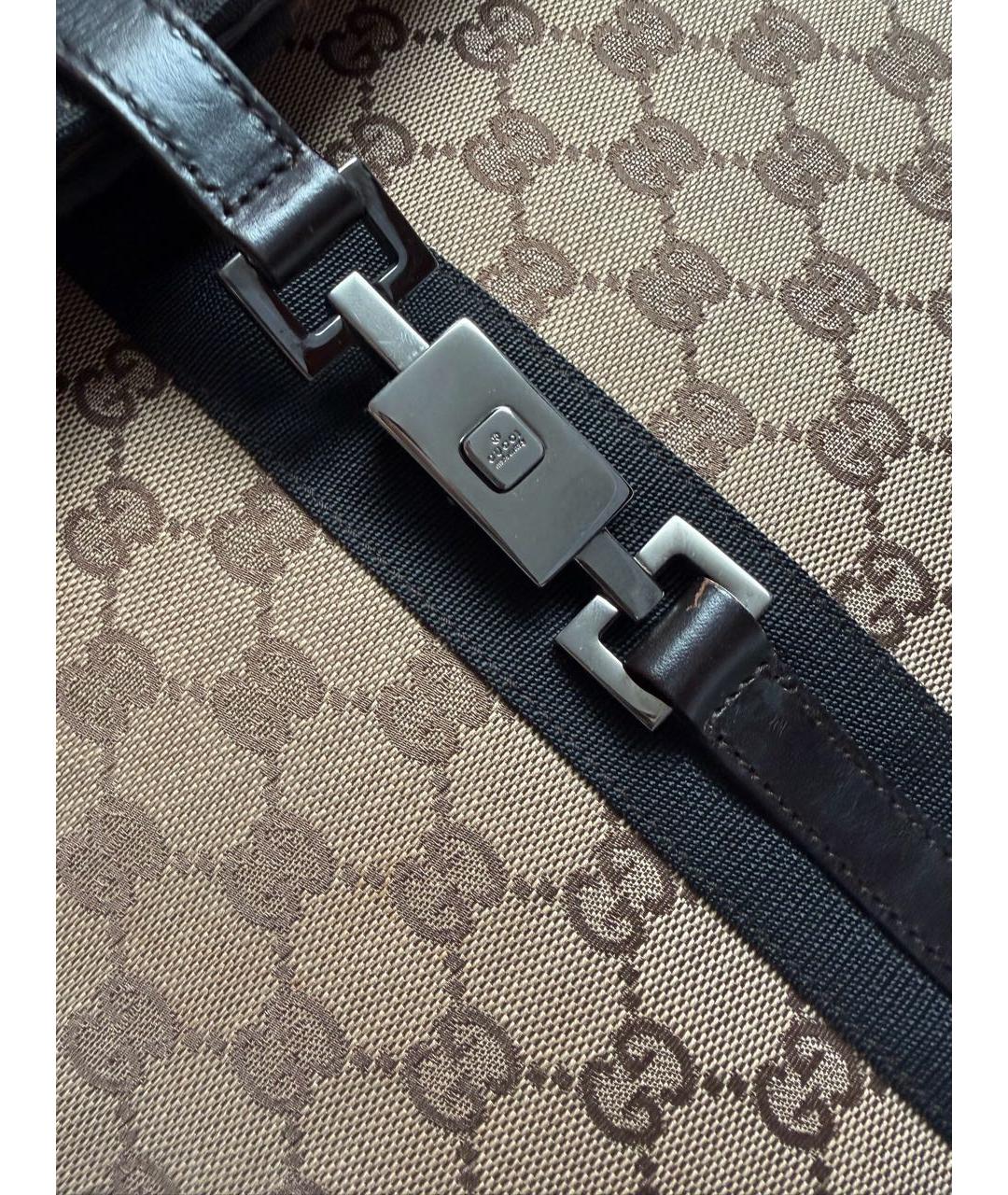 GUCCI Бежевая тканевая сумка через плечо, фото 7