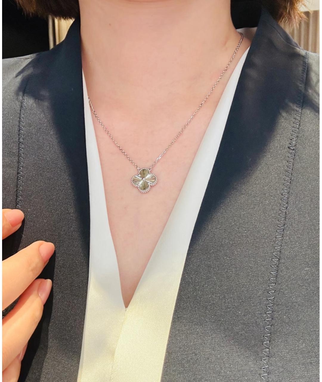 VAN CLEEF & ARPELS Серебряное колье из белого золота, фото 6